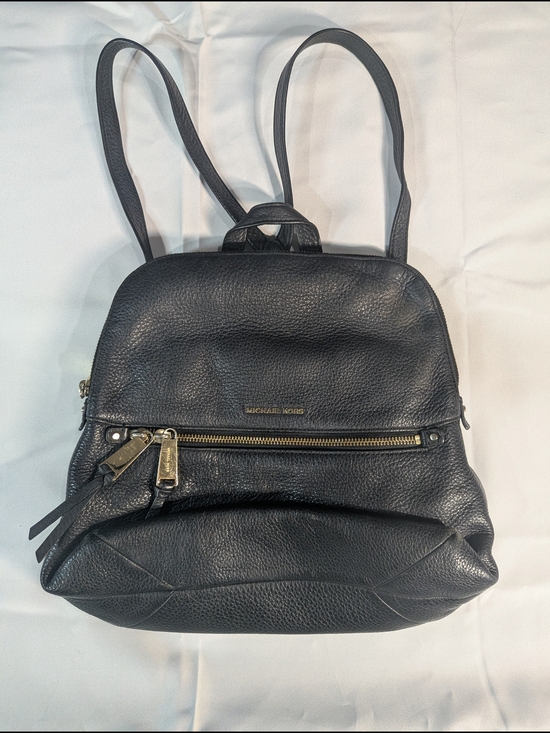 Michael Kors Handbags - Michael Kors Black Leather Backpack